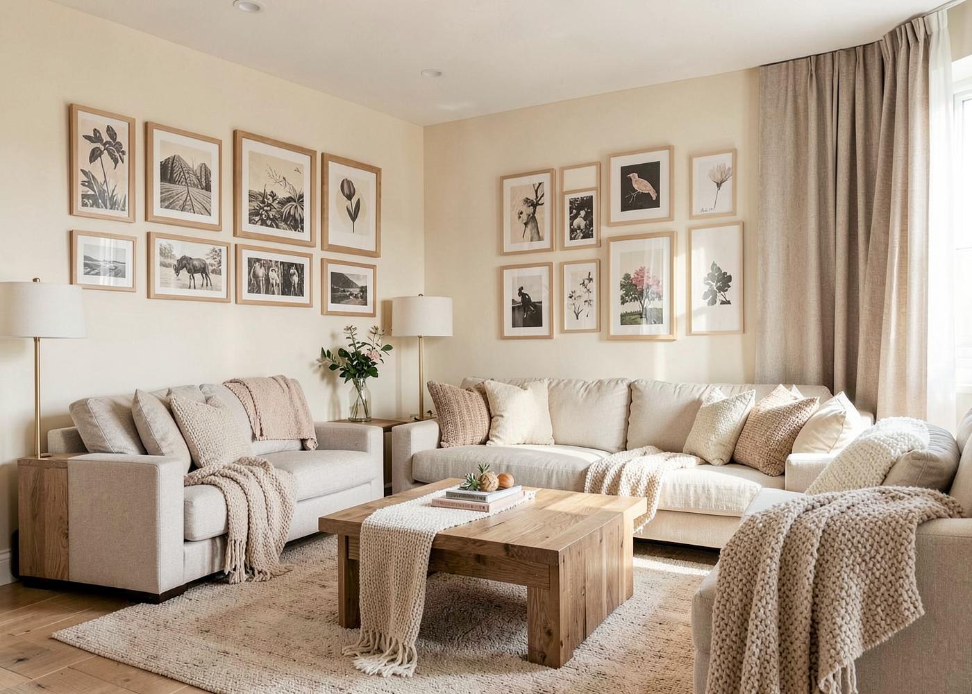 Styled short-term rental living room in Salt Lake City